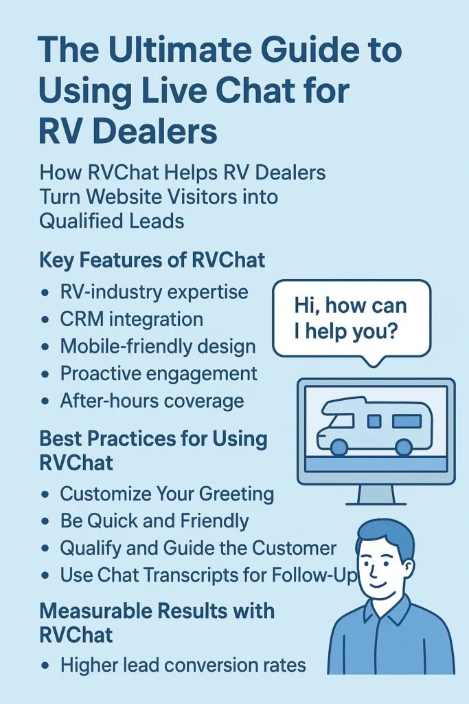 Guide to live chat for RV dealerships