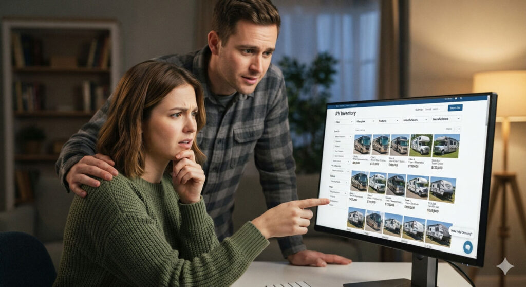 Too Many RV Choices on Dealer Website