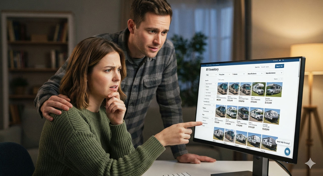 Too Many RV Choices on Dealer Website